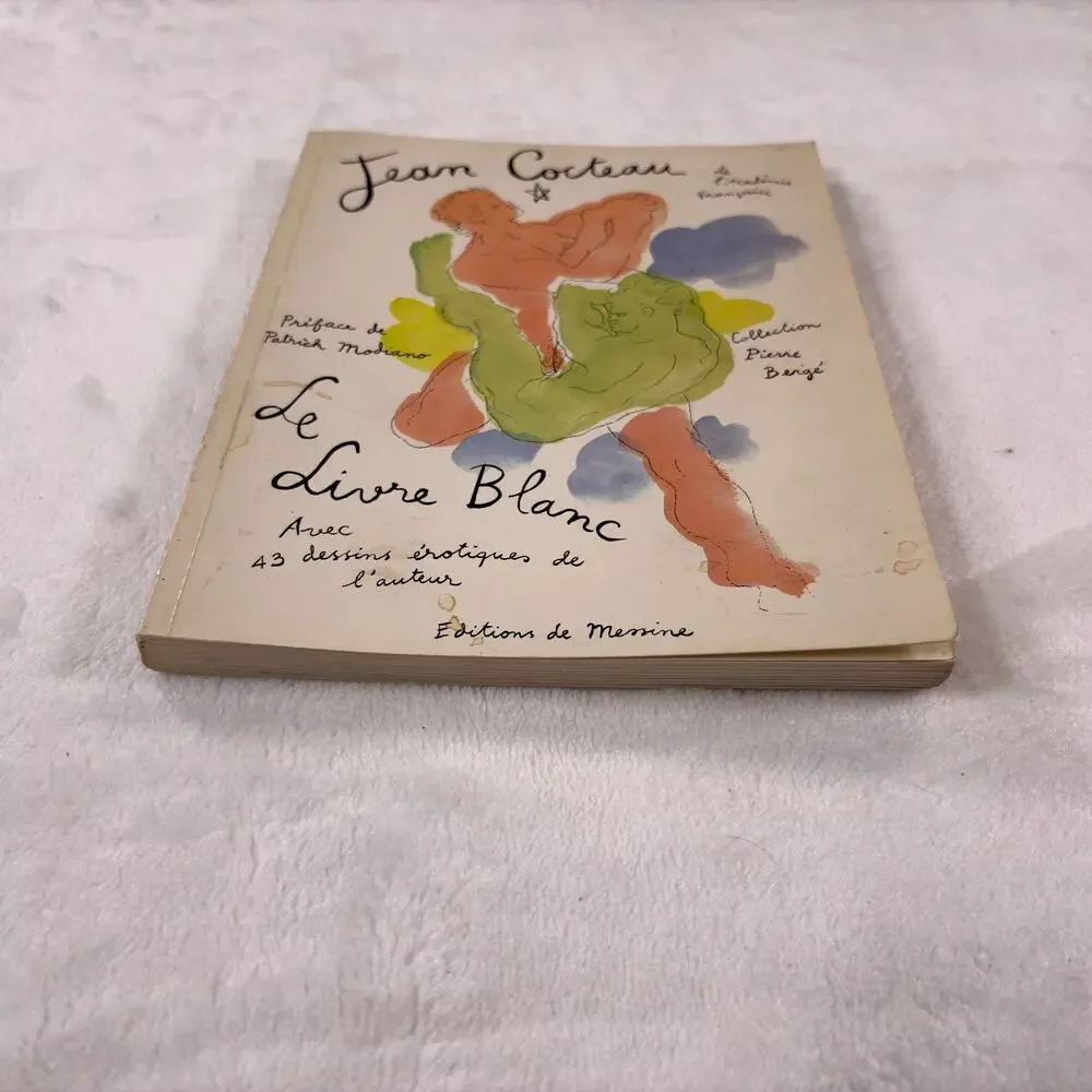 Jean Cocteau Le Livre Blanc 43 Erotic Drawings French Messine Used Rare!